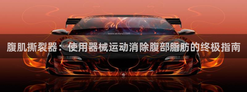 尊龙凯时人生就是搏·(中国)官网：腹肌撕裂器：使用器