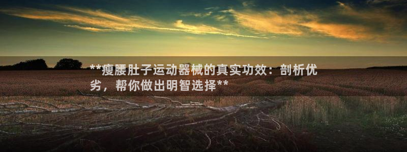 尊龙凯时推荐人：**瘦腰肚子运动器械的真实功效：剖析