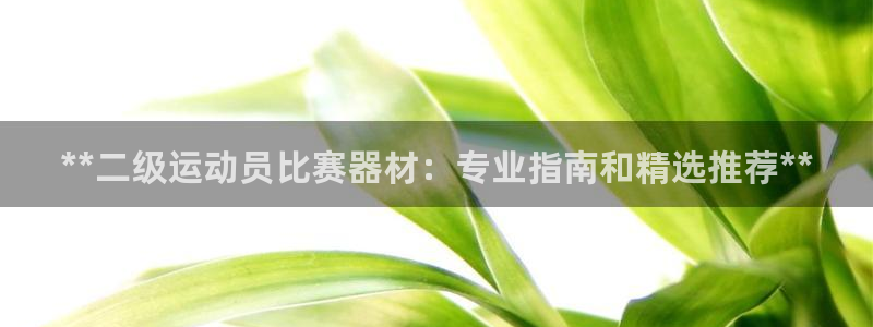 尊龙凯时是正规平台吗：**二级运动员比赛器材：专业指