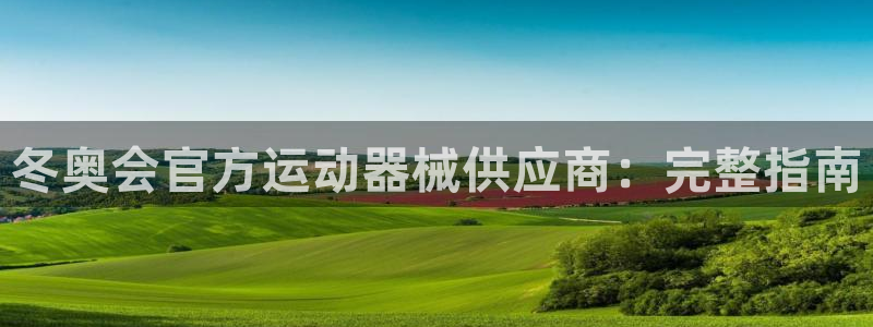 凯时游戏官方网站：冬奥会官方运动器械供应商：完整指南