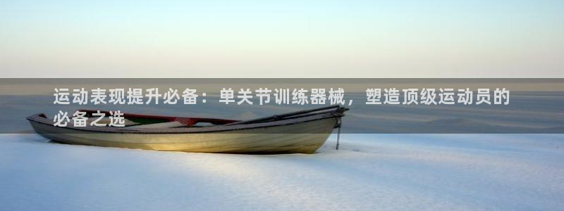 尊龙凯时怎么注册：运动表现提升必备：单关节训练器械，