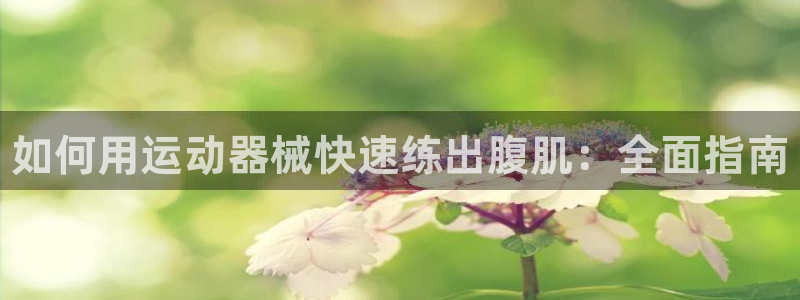 凯时尊龙平台登录：如何用运动器械快速练出腹肌：全面指